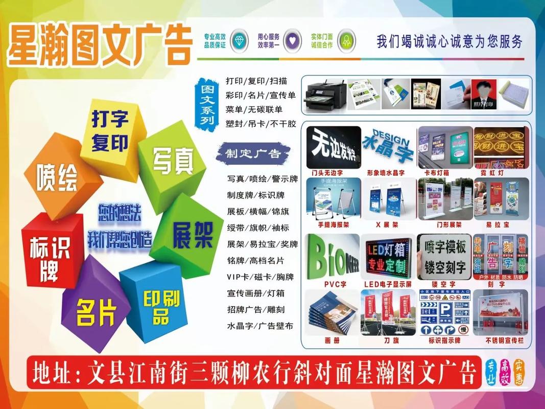 專業高效，服務至誠——文縣星瀚圖文廣告店歡迎您